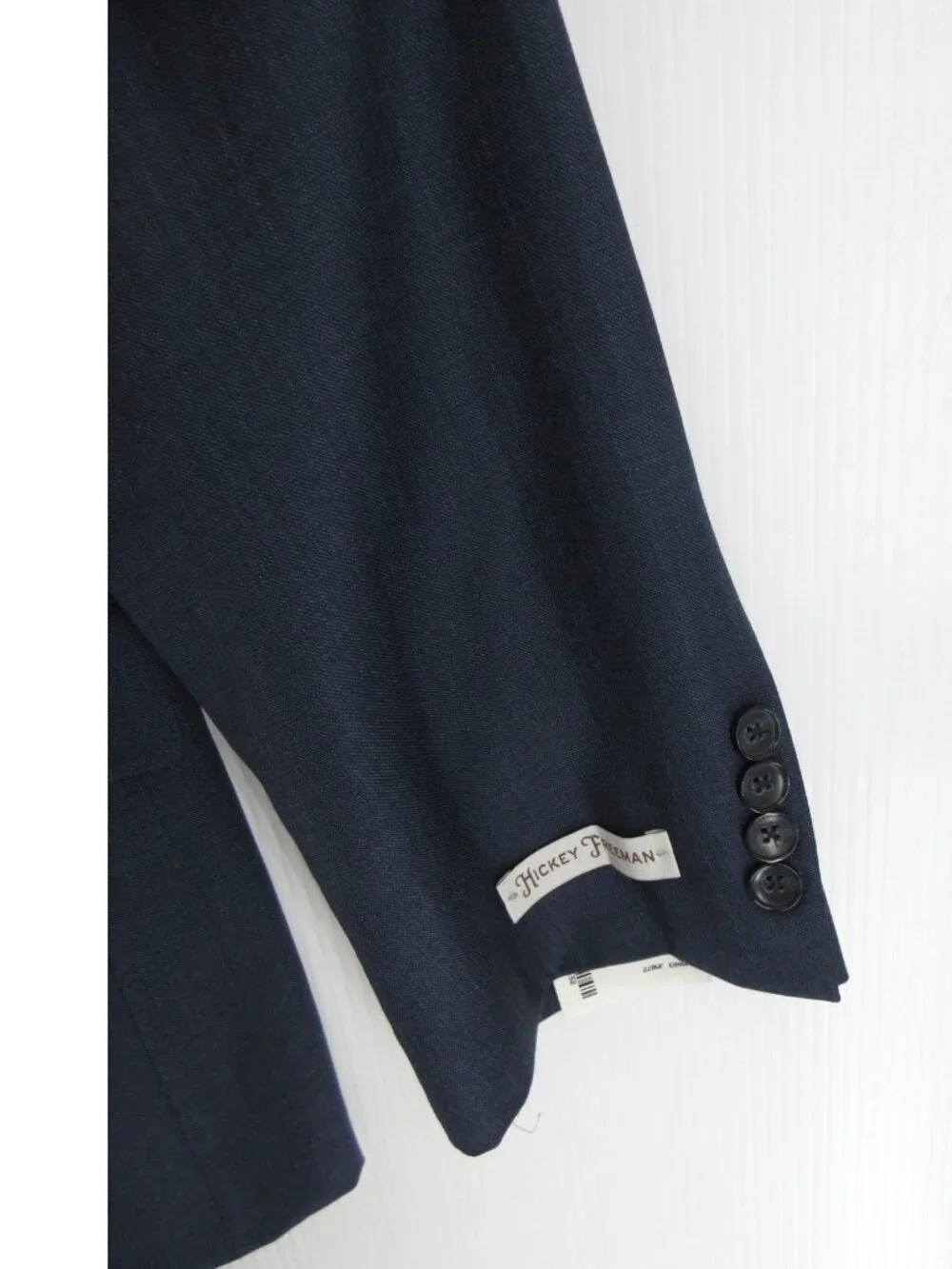 Hickey Freeman Suit 52 Navy Milburn II Wool Formal Luxury USA 46 NEW